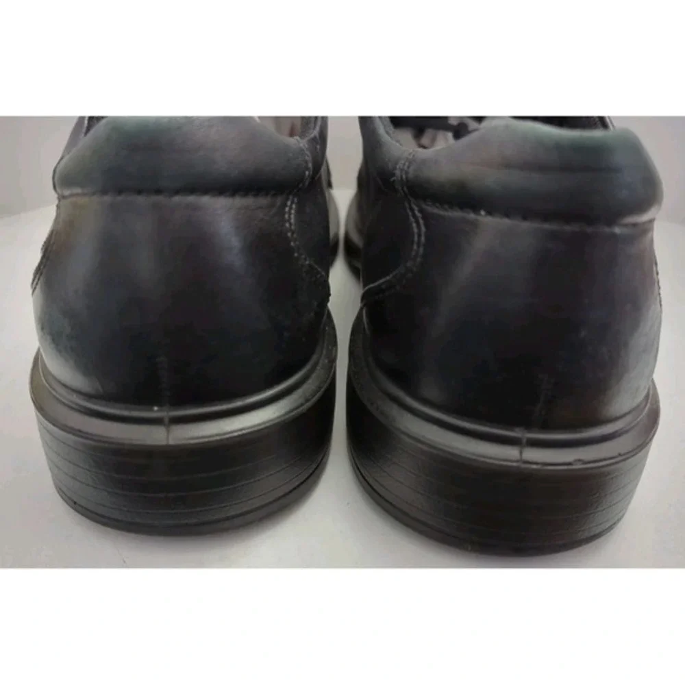 Ecco Helsinki Black Leather Lace Up‎ Oxfords Cap Toe Men's Size 43 US 9-9.5
